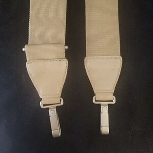 CHANEL Cream Fabric with Gold Label